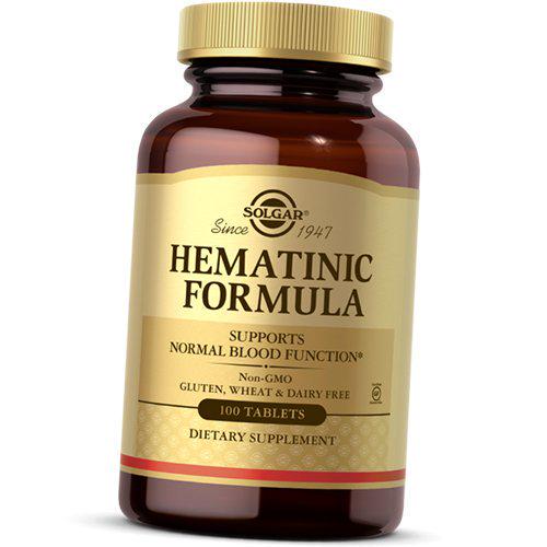 Комплекс для поддержания функции крови hematinic formula 100 таблеток (36313213)