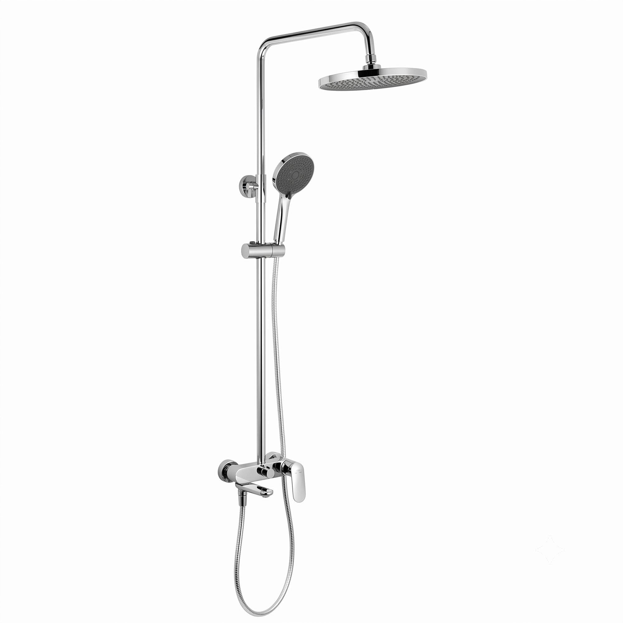Душевая система Kroner Element с регулировкой высоты латунь Хром глянцевый (211318-0101)