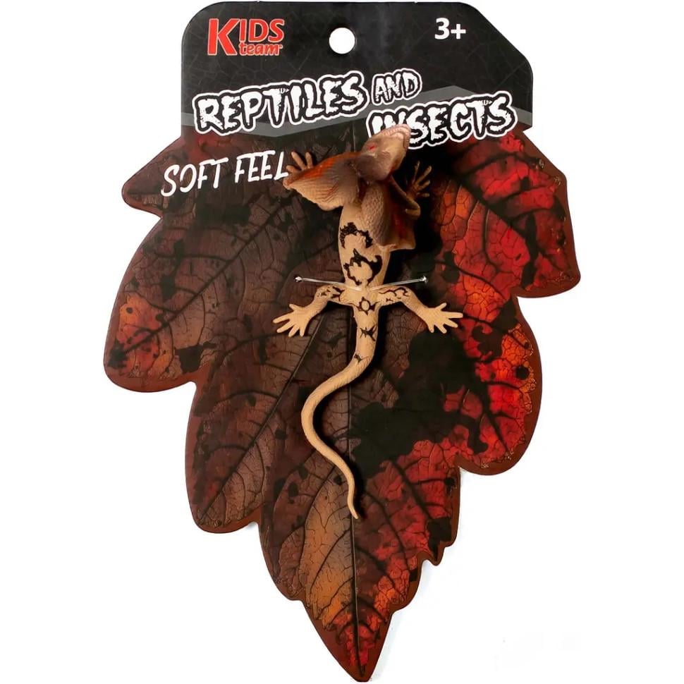 Фигурка KIDS TEAM Плащеносная ящерица 20 см Коричневый (IF-174-F-810) Фигурка KIDS TEAM Плащеносная ящерица 20 см Коричневый (IF-174-F-810)