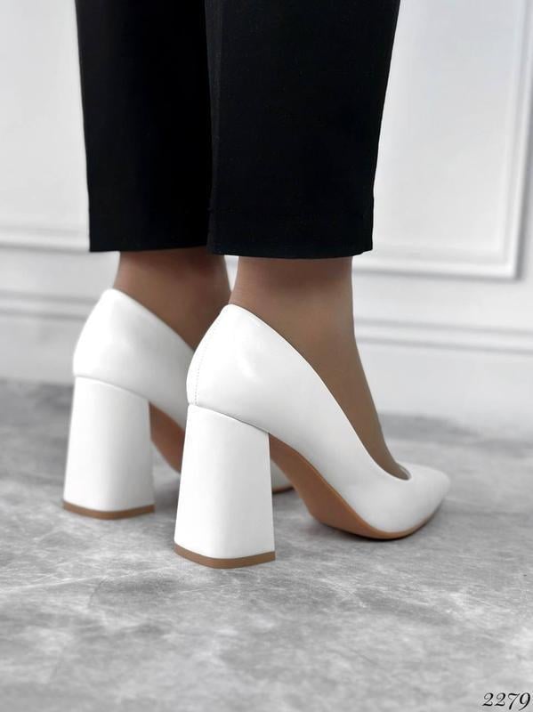 Туфлі жіночі на каблуку весільні Панда р. 36 23 см Білий (2279-36) - фото 3