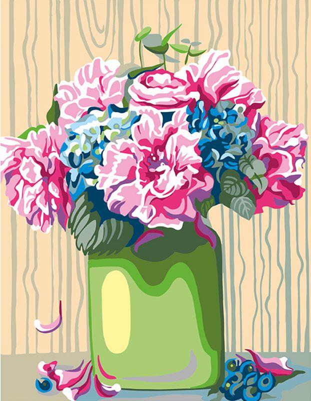 Картина по номерам Rosa Пионы 35х45 см (N0001370)
