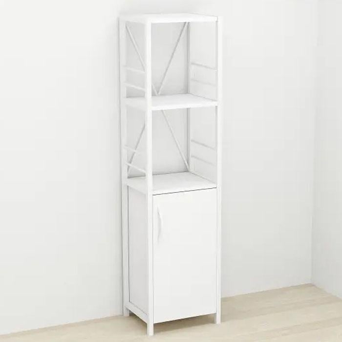 Этажерка Ferrum-decor Коннект 3/34 с тумбой ДСП 144x34x28 см Белый (FRD-104428)