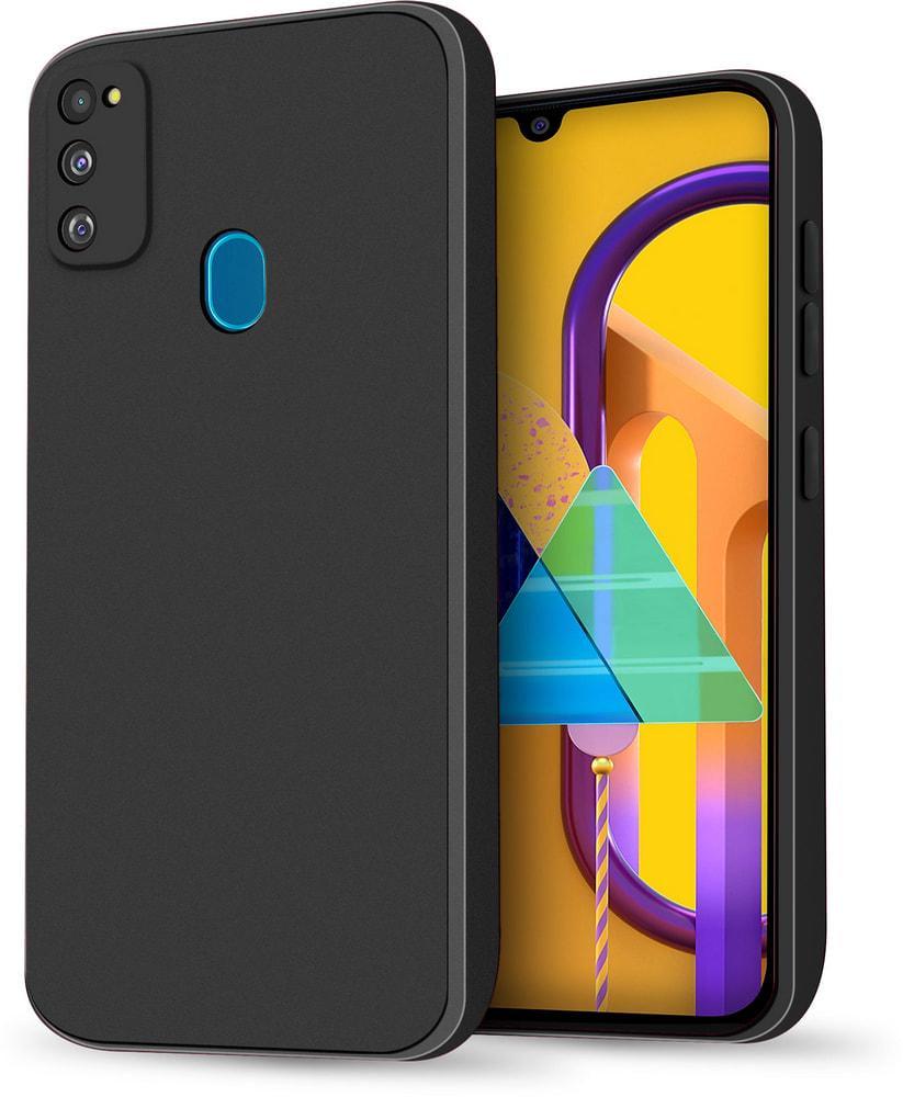 Силиконовый чехол HardCorner Samsung Galaxy M21 M215 (с микрофиброй) Black (34821-2B)