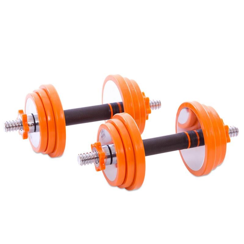 Набор гантелей Zelart FED FED-8008-30 со штангой 3в1 в пластиковом кейсе 2 шт. 30 кг по 15 кг (DR002881) - фото 1