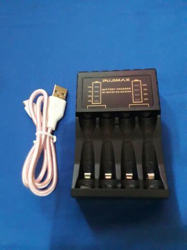 Зарядний пристрій для акумуляторних батарейок АА і ААА на 4 слоти (48) - фото 5