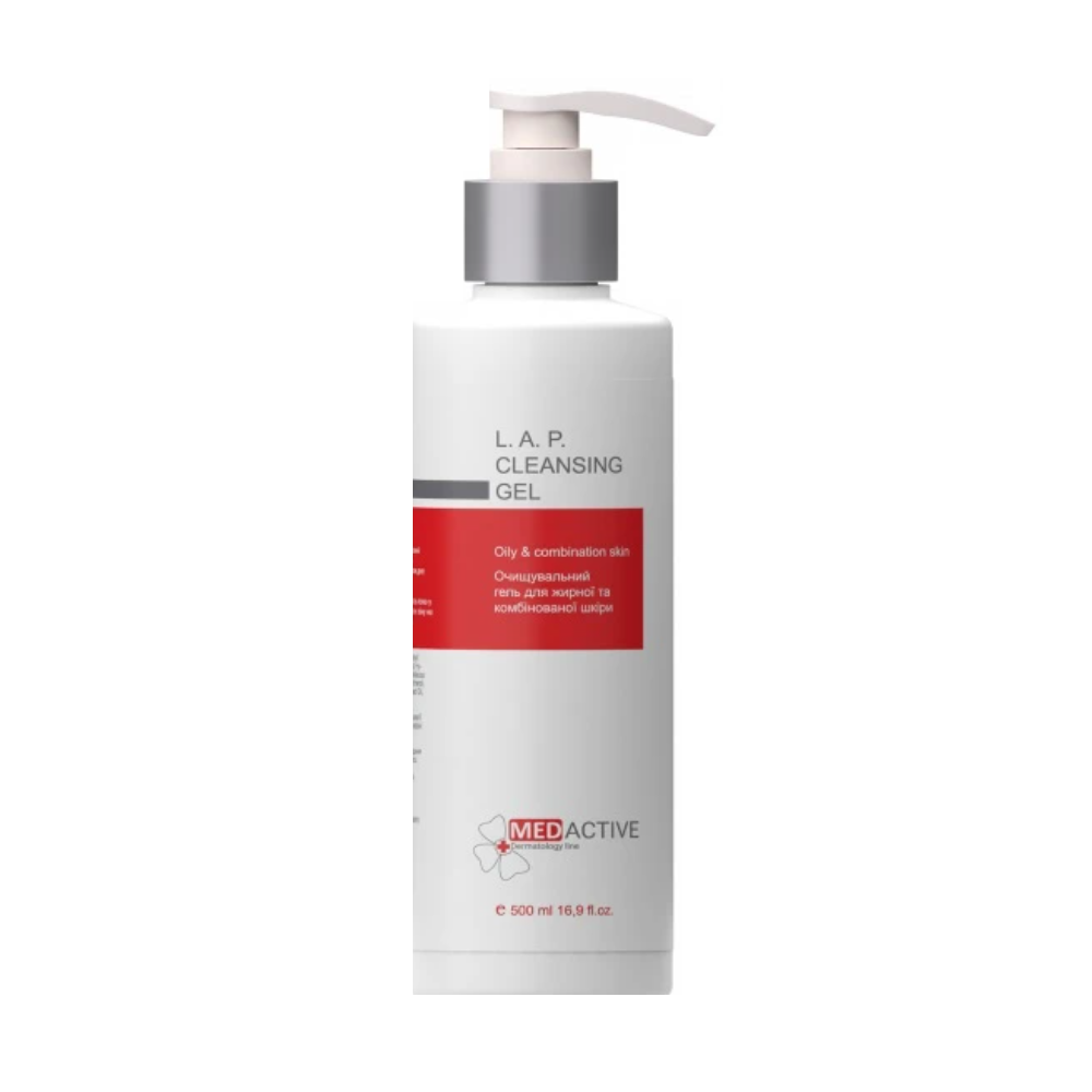 Гель очищувальний для жирної та комбінованої шкіри MedActive L.A.P. Cleansing Gel 500 мл (0005)