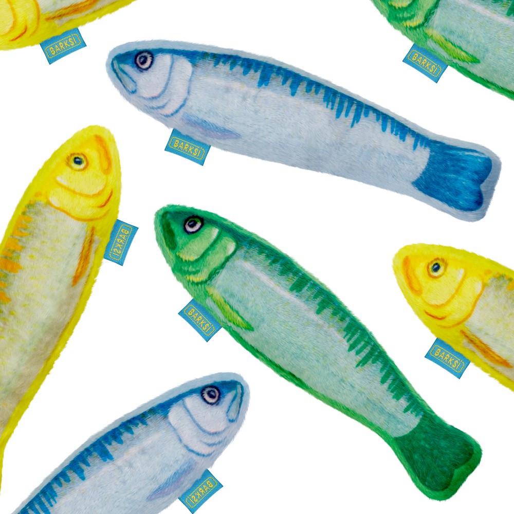 Іграшка для котів Barksi Рибки сардини з котячою м'ятою та дзвіночком 16,5 см - фото 4 Іграшка для котів Barksi Рибки сардини з котячою м'ятою та дзвіночком 16,5 см - фото 4
