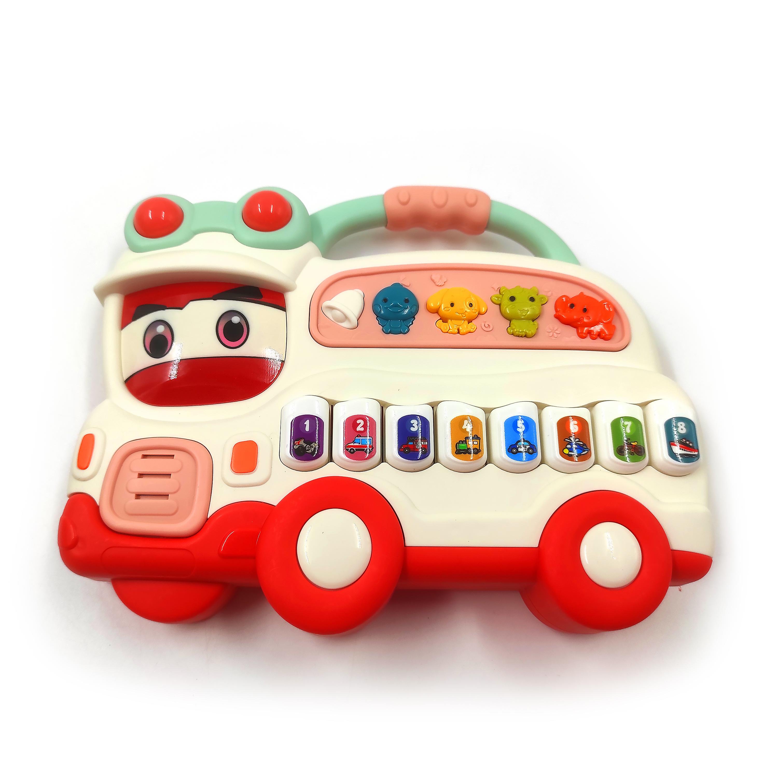 Автобус музичний TK Union Group 26 см Різнокольоровий (120563)