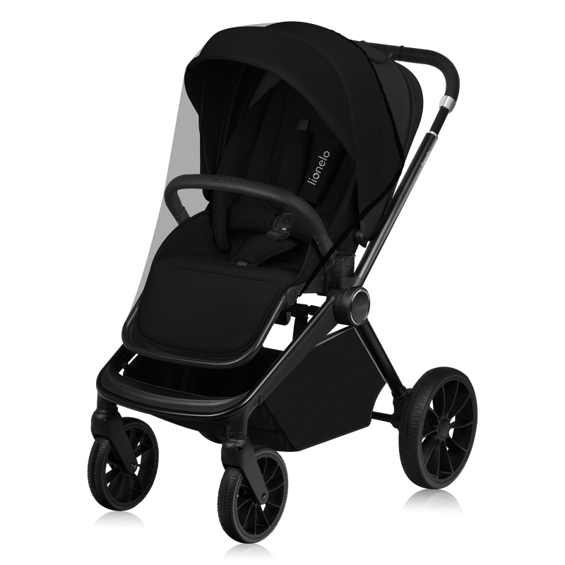 Коляска универсальная Lionelo MIKA PLUS 2в1 Black Onyx