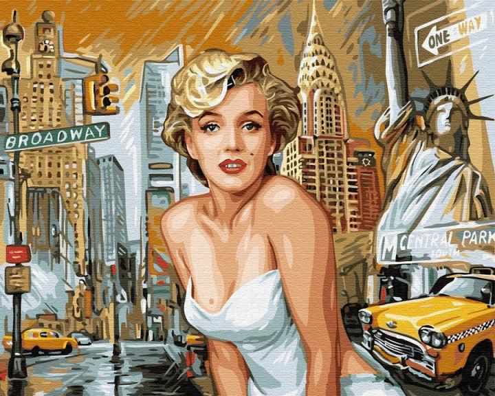 Картина за номерами Brushme Монро в Нью Йорку (GX8882) Картина за номерами Brushme Монро в Нью Йорку (GX8882)