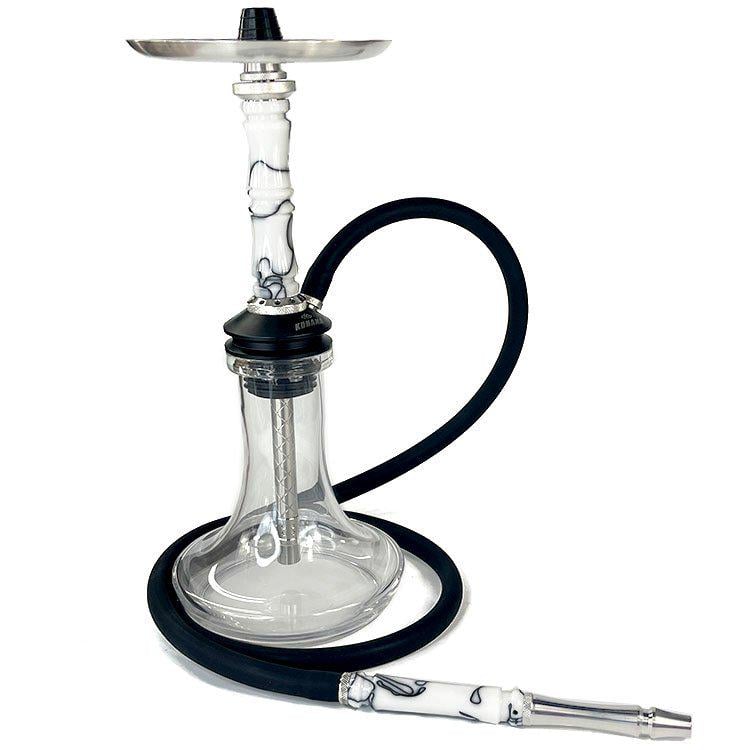 Кальян Kohana Velora White TR нержавеющая сталь 40 см (21971)