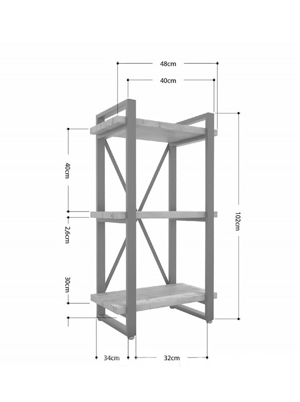 Стеллаж MSM Айсберг 40х102-2 Белый/Дуб Сонома (92957) - фото 2 Стеллаж MSM Айсберг 40х102-2 Белый/Дуб Сонома (92957) - фото 2