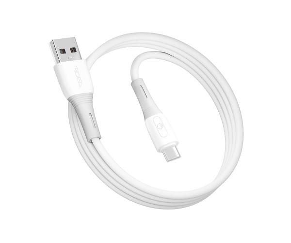 Кабель USB Ridea RC-SI35 Silicone Pro Type-C 3A 1 м White