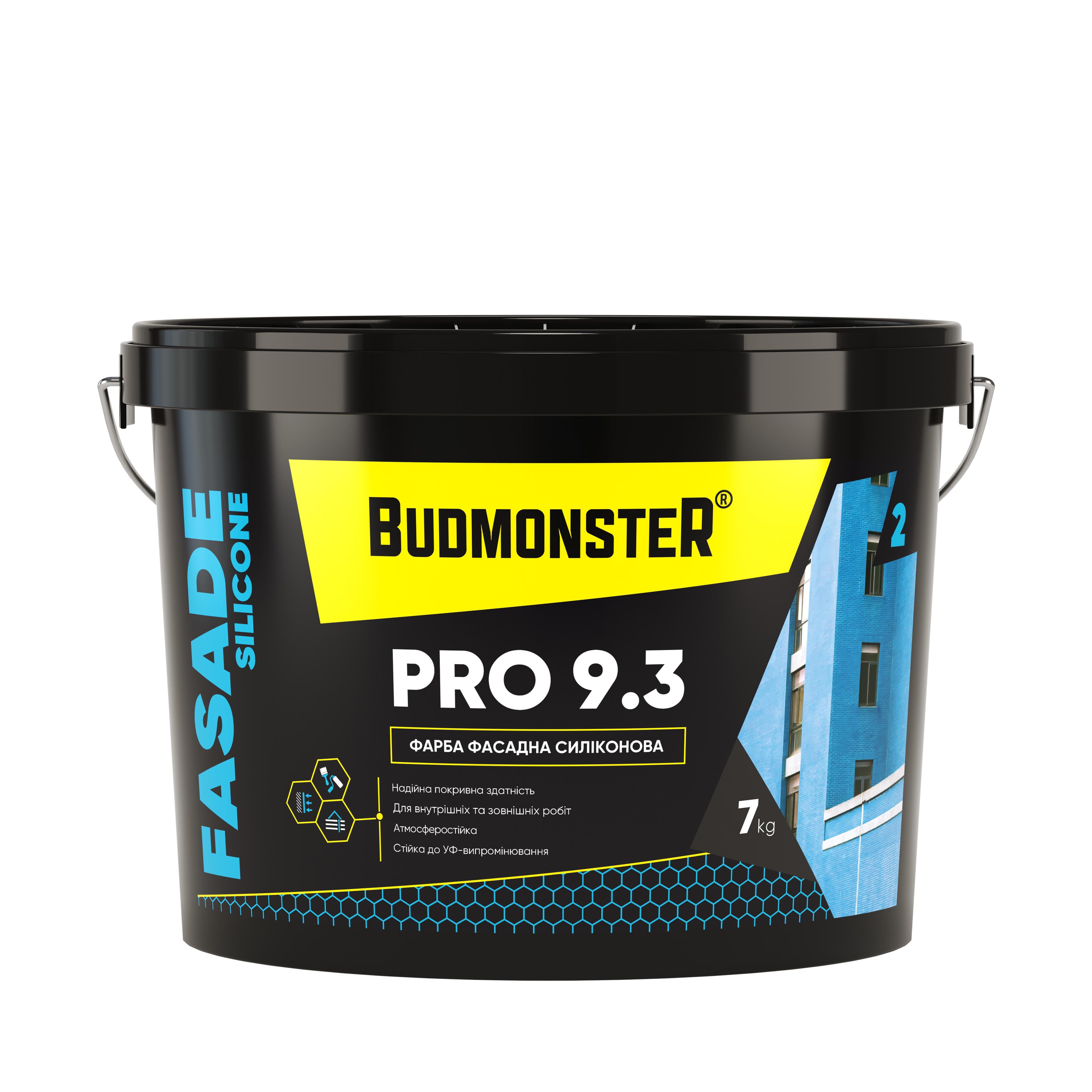 Краска фасадная силиконовая BudmonsteR 9.3 FASADE SILICONE PRO 7 кг (100394)