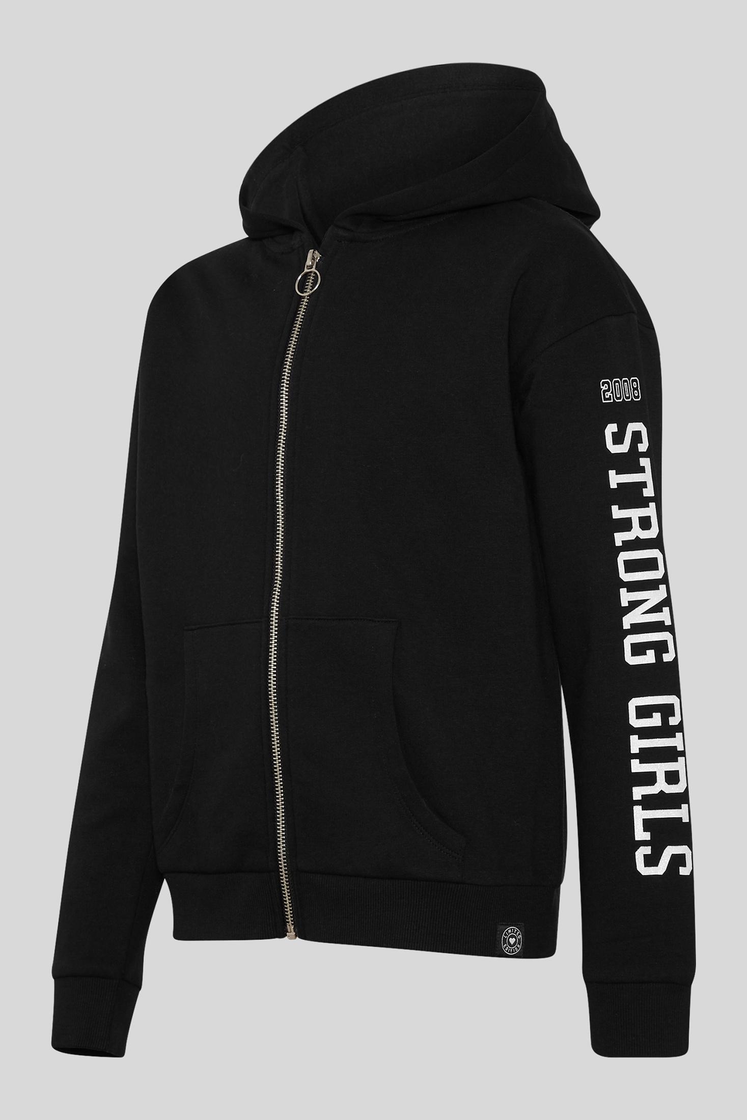 Толстовка для девочки C&A на молнии размер 146-152 Черный (2108385)