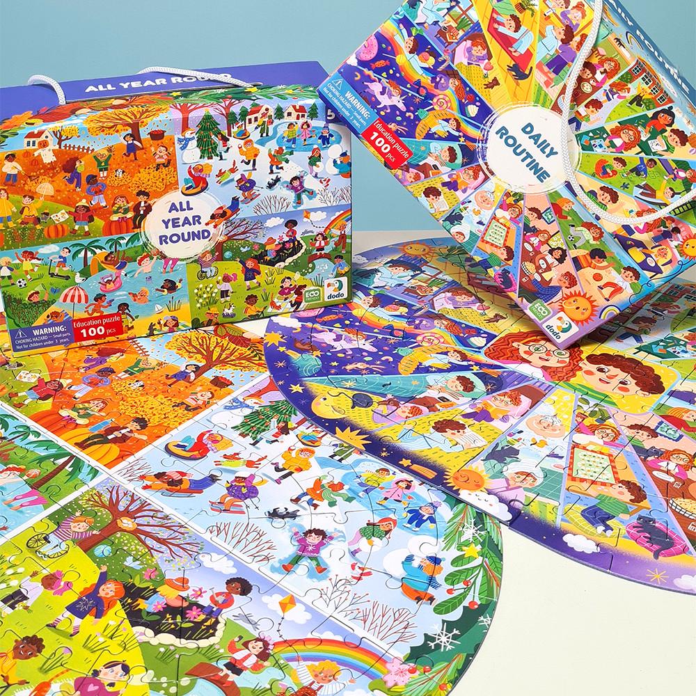 Набір пазлів DoDo Увесь рік 300607 та Розпорядок дня 300619 - фото 6
