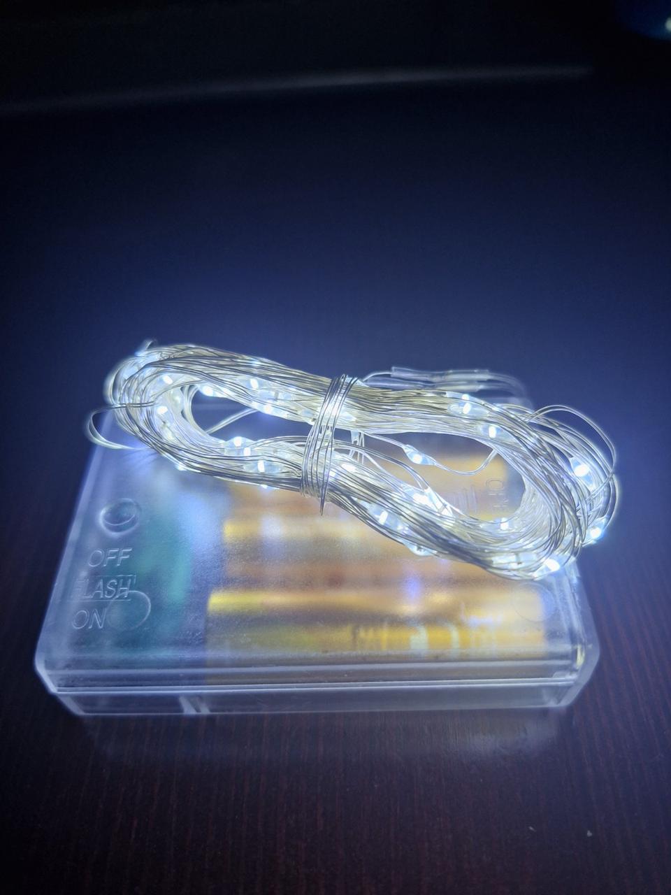 Гирлянда Роса на батарейках 3 м холодный белый Гирлянда Роса на батарейках 3 м холодный белый