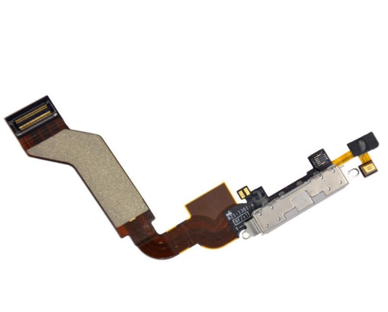 Шлейф Flat Cable основной зарядки для Iphone 4S Белый (000018976)