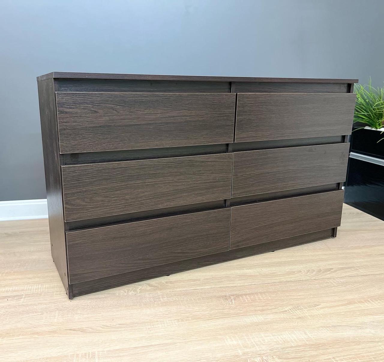 Комод Kvatro 130 на 6 шухляд 1300х750х400 мм Дуб венге магія - фото 3 Комод Kvatro 130 на 6 шухляд 1300х750х400 мм Дуб венге магія - фото 3