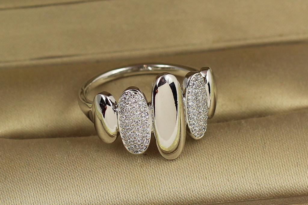 Кольцо Xuping Jewelry Морская галька р. 17 Серебристый (38728220)