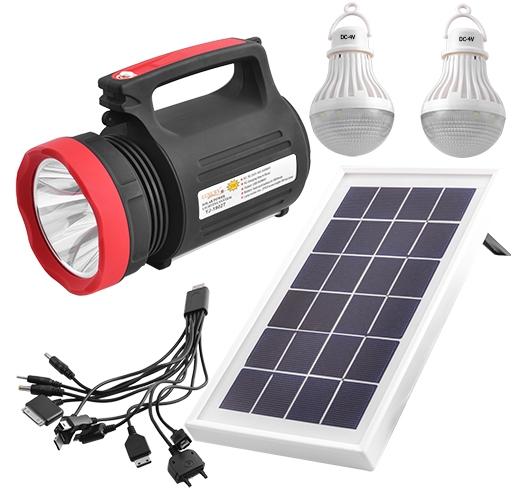 Фонарь кемпинговый ASK-1902T 5W+20SMD/2 лампы/Powerbank /Solar/ЗУ220В