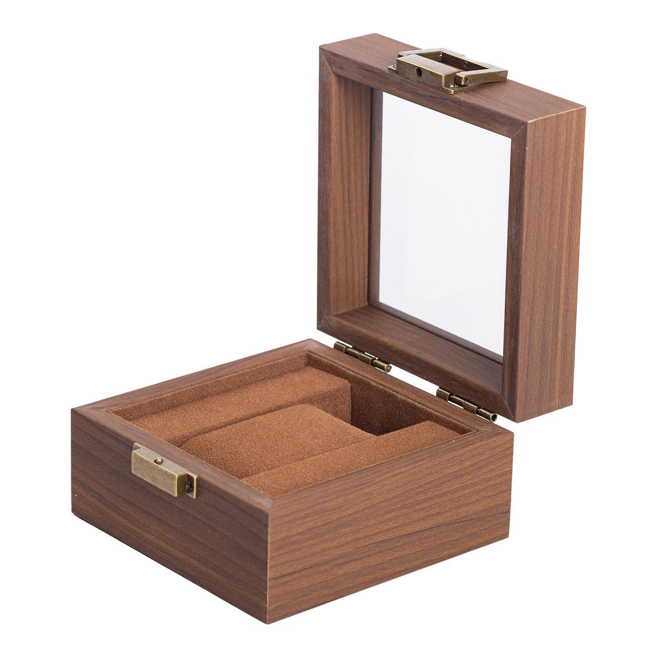 Шкатулка для часов с накидным замком 12х12х7,4 см (HP-5-11)