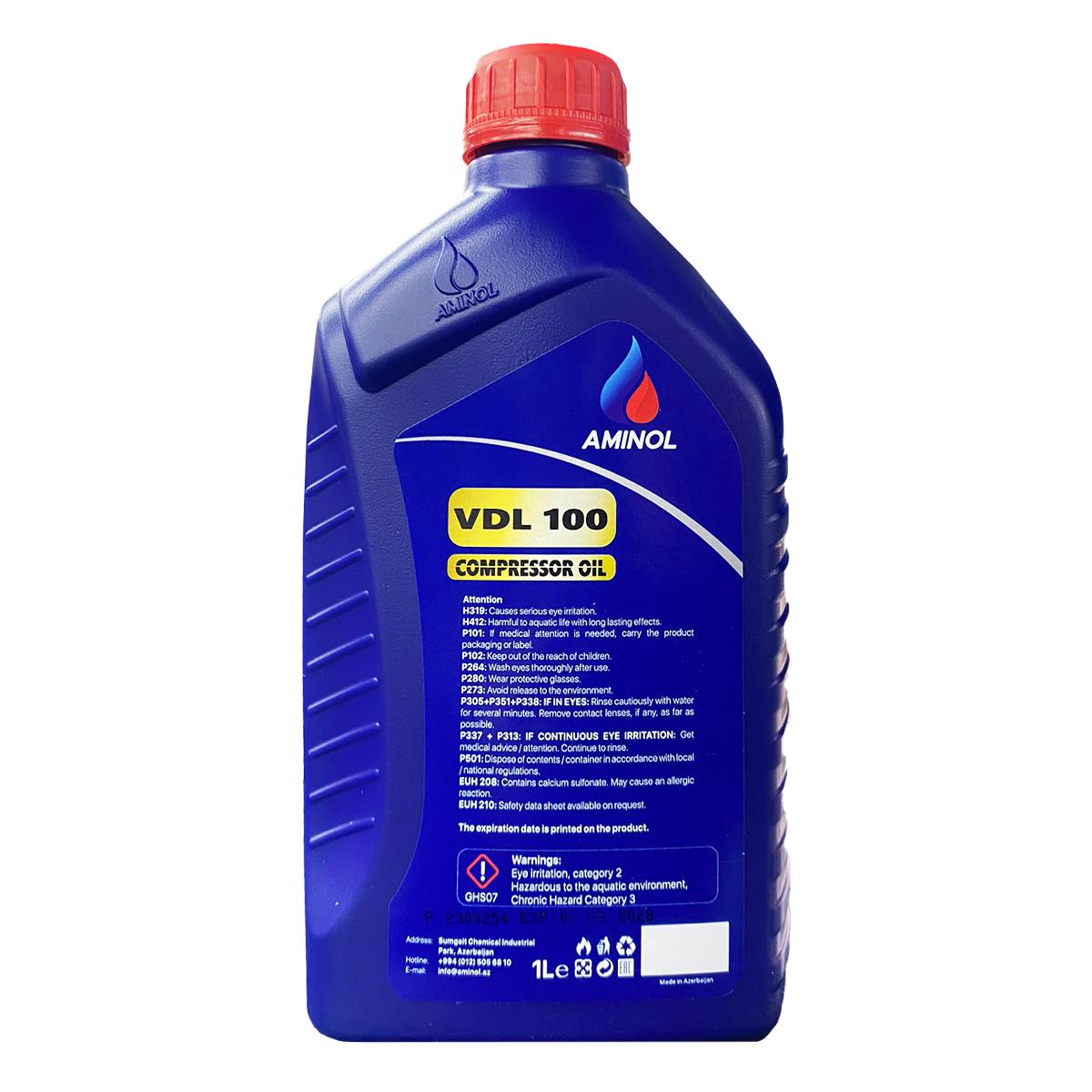 Компрессорное масло AMINOL Compressor Oil VDL 100 1л - фото 2