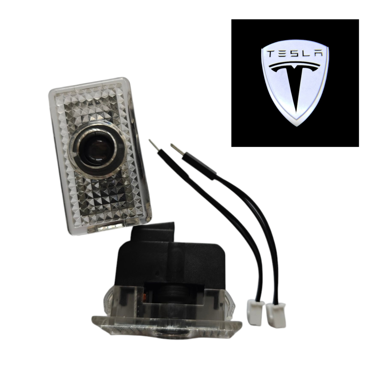 Підсвічування на двері автомобіля світлодіодне VIP штатне з логотипом Tesla (2536271603) - фото 2