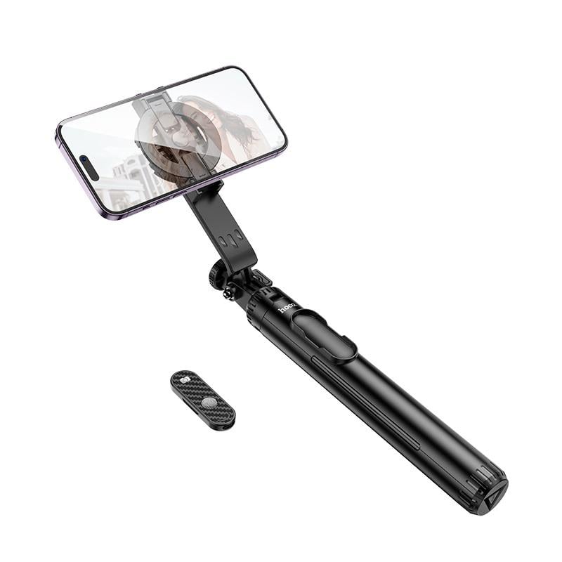 Селфи-монопод Hoco K25 Sherkhan magnetic aluminum alloy live broadcast holder Black (24891)
