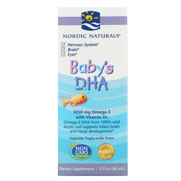 Добавка Nordic Naturals ДГК для детей с витамином D3 1050 мг 60 мл (NOR-53787) Добавка Nordic Naturals ДГК для детей с витамином D3 1050 мг 60 мл (NOR-53787)