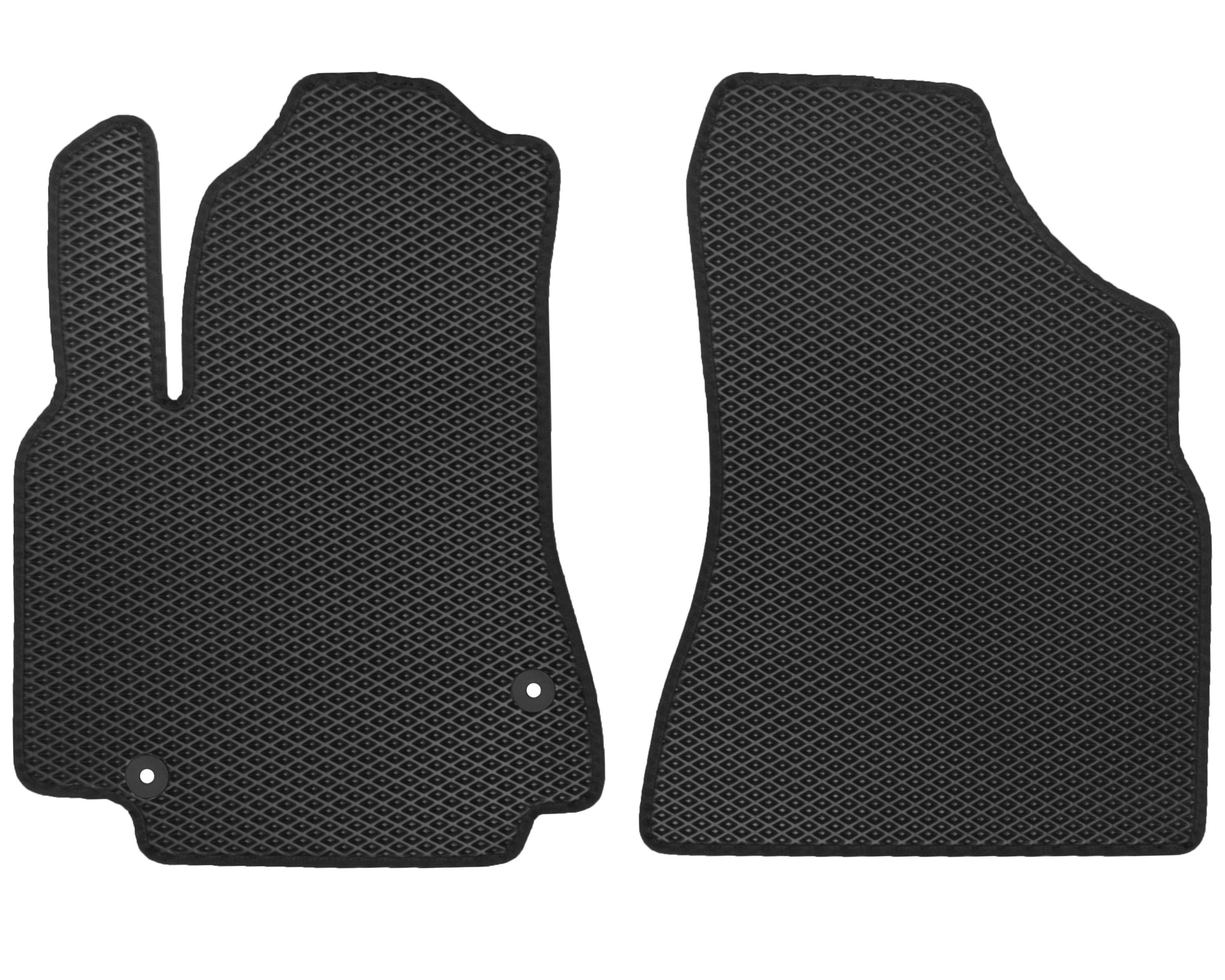 Коврики в салон передние для Peugeot Partner '08- EVA-полимерные Черный (158796)