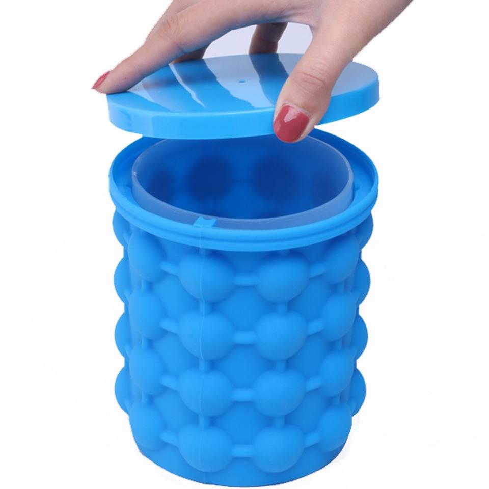 Форма для льоду Ice Cube Maker Genie двокамерна Blue - фото 4