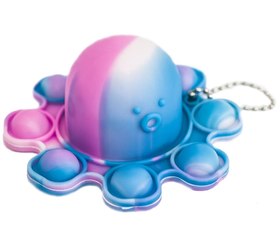Антистресс игрушка осьминог pop-it Розовый/Голубой (1008715-Other)