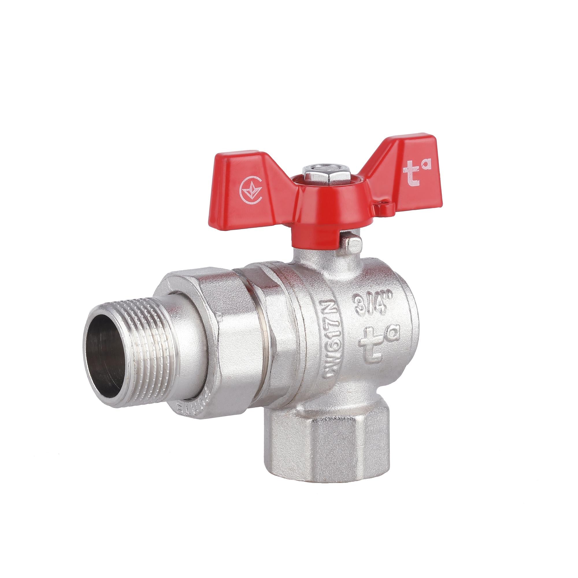 Кран шаровой с американкой Thermo Alliance Forte 3/4" угловой латунь (SF221W20) Кран шаровой с американкой Thermo Alliance Forte 3/4" угловой латунь (SF221W20)