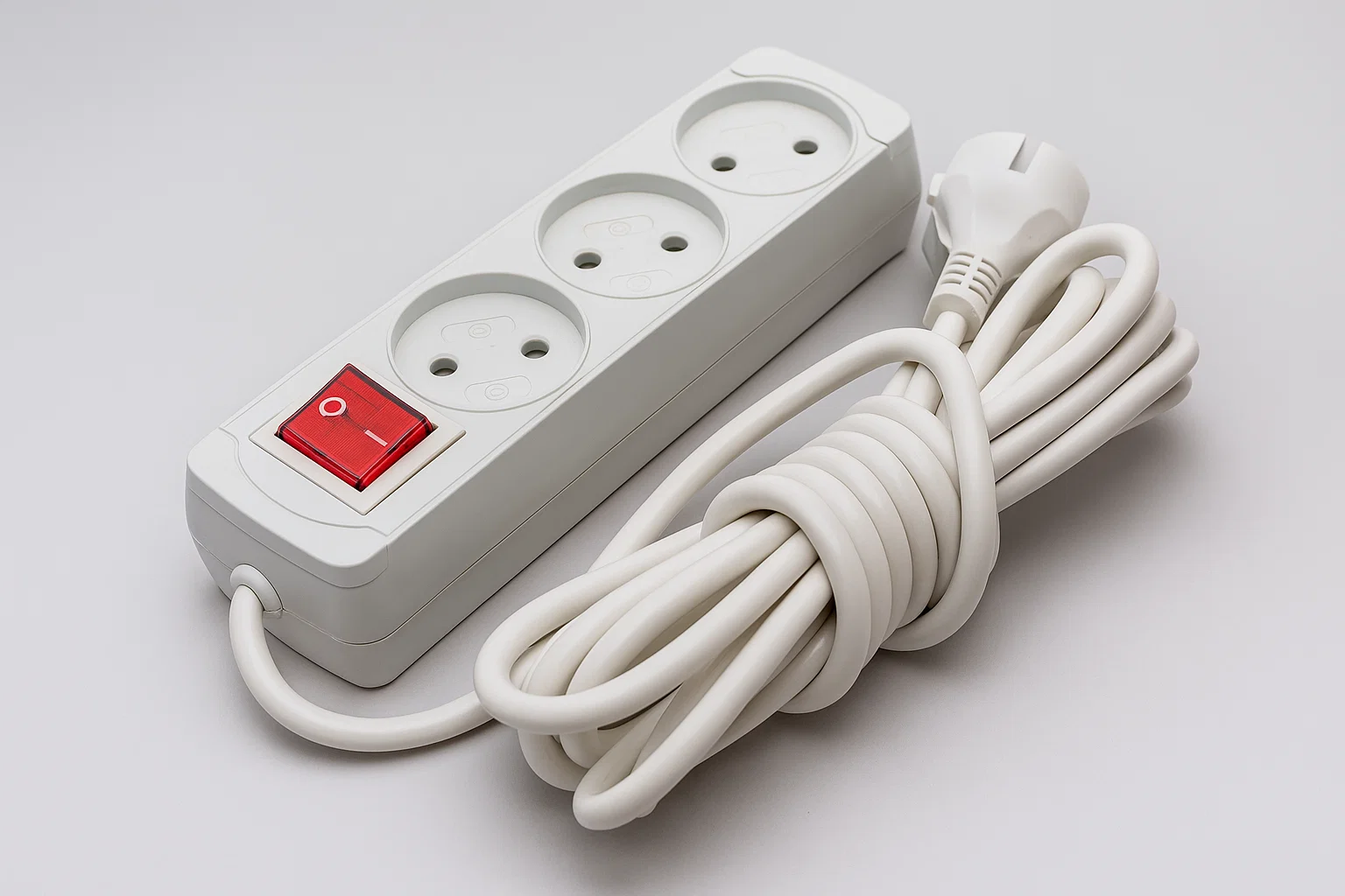 Удлинитель электрический фильтр сетевой с выключателем на 3 розетки 3 м (30839268)