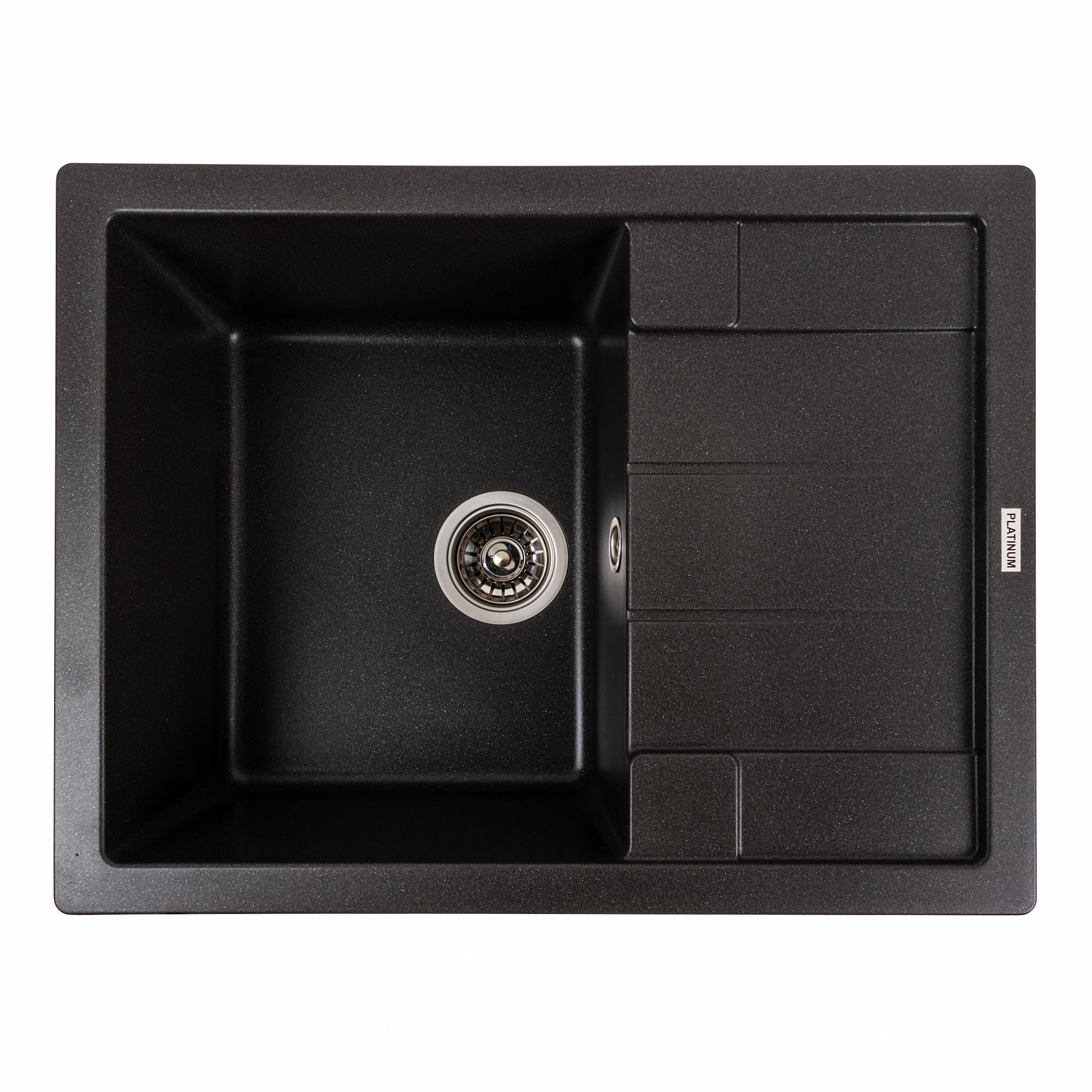 Мойка для кухни гранитная Platinum 6550 INTENSO Морион матовый