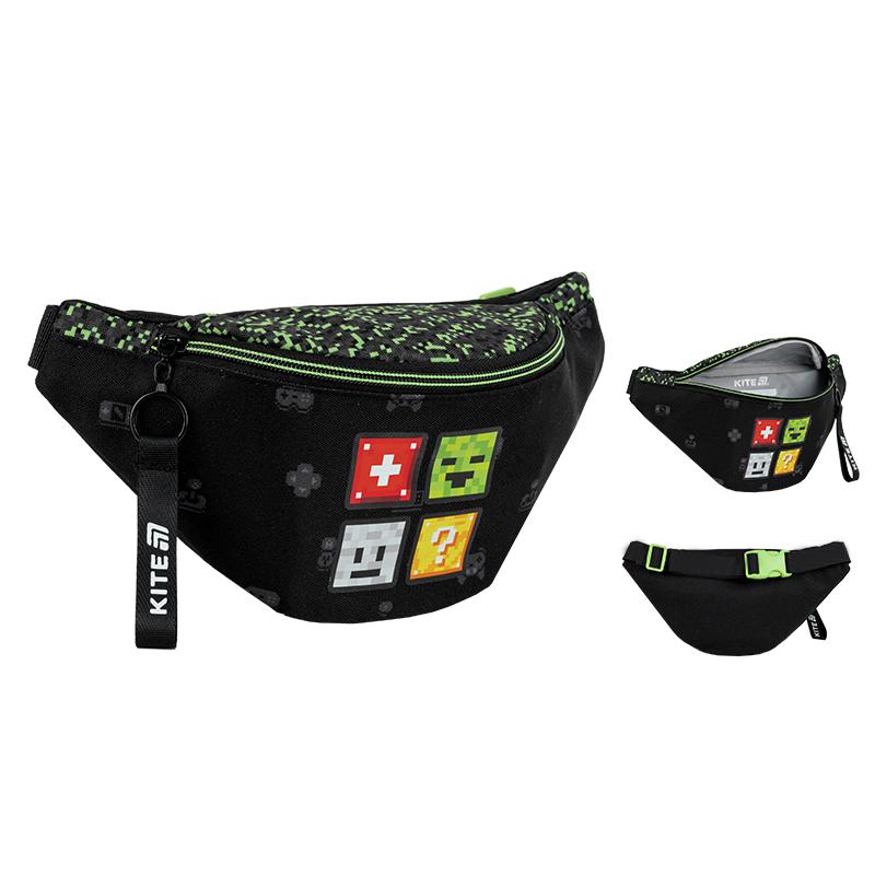 Поясна сумка-бананка дитяча Kite Kids Multiplayer Чорний (K25-2577-2) - фото 3 Поясна сумка-бананка дитяча Kite Kids Multiplayer Чорний (K25-2577-2) - фото 3