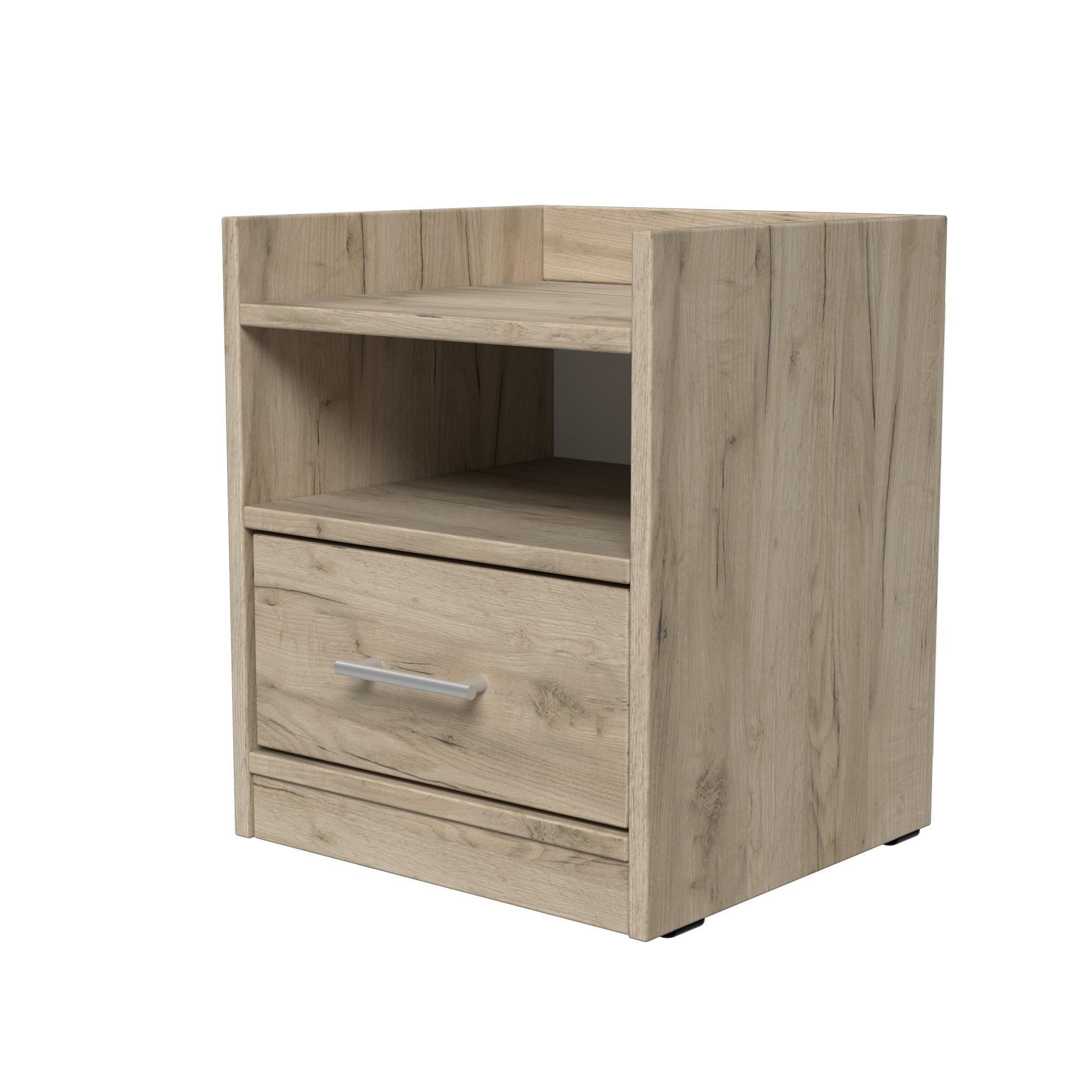 Тумба приліжкова ТП7 SENAM 450х380х350 мм ДСП Дуб Крафт Сірий - фото 3 Тумба приліжкова ТП7 SENAM 450х380х350 мм ДСП Дуб Крафт Сірий - фото 3