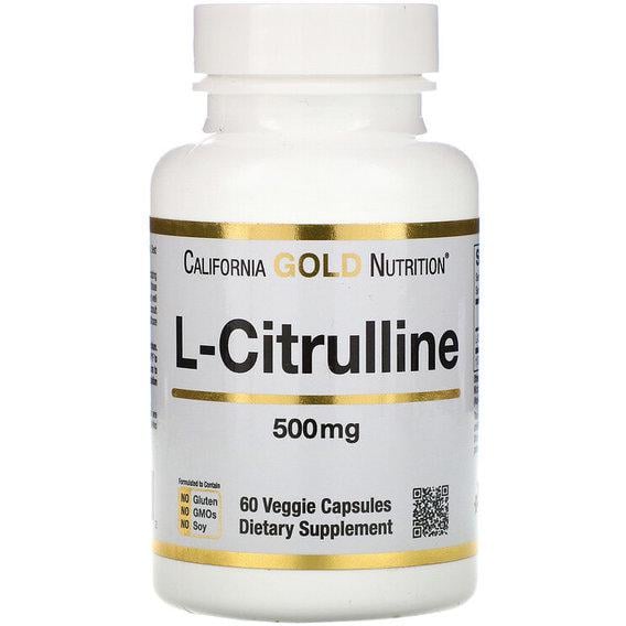 Цитрулин Калифорния Gold Nutrition L-Citrulline 500 мг 60 вег. капс. (000000815)