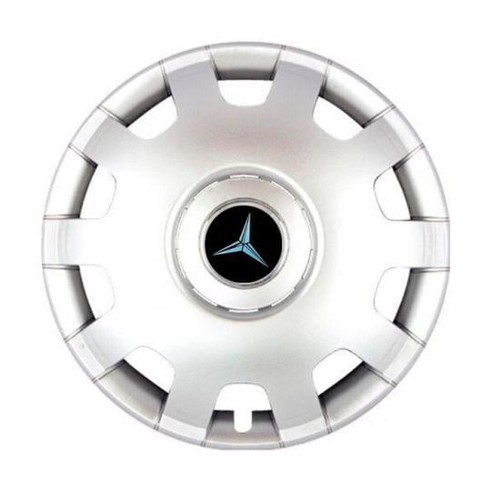 Автомобильные колпаки SKS 212 R14 с логотипом Mercedes 4 шт. Серебристый