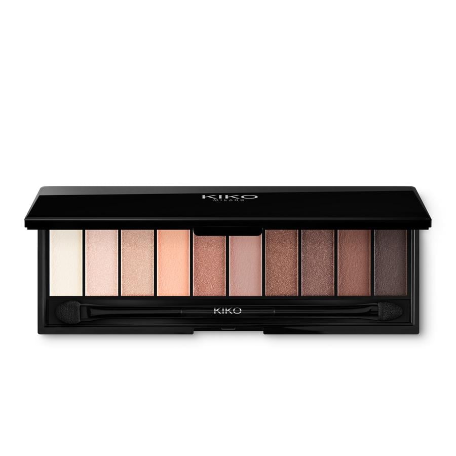 Палетка теней Smart Eyeshadow Palette Kiko Milano 02 теплые тона