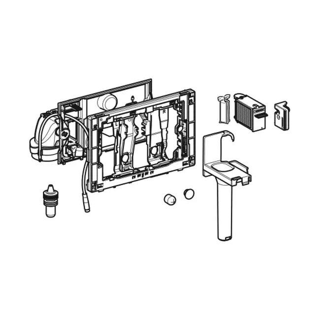 Модуль Geberit DuoFresh с автоматическим управлением и приемником для цилиндриков для смывного бачка Хром глянцевый (115.050.21.2) - фото 2