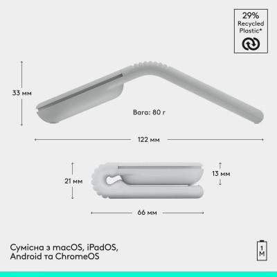 Компьютерная мышка Logitech Mobi Fold Bluetooth Off-White (910-007631) - фото 5