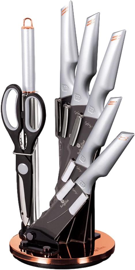 Набір ножів Berlinger Haus Moonlight Collection з підставкою 8 пр. - фото 1