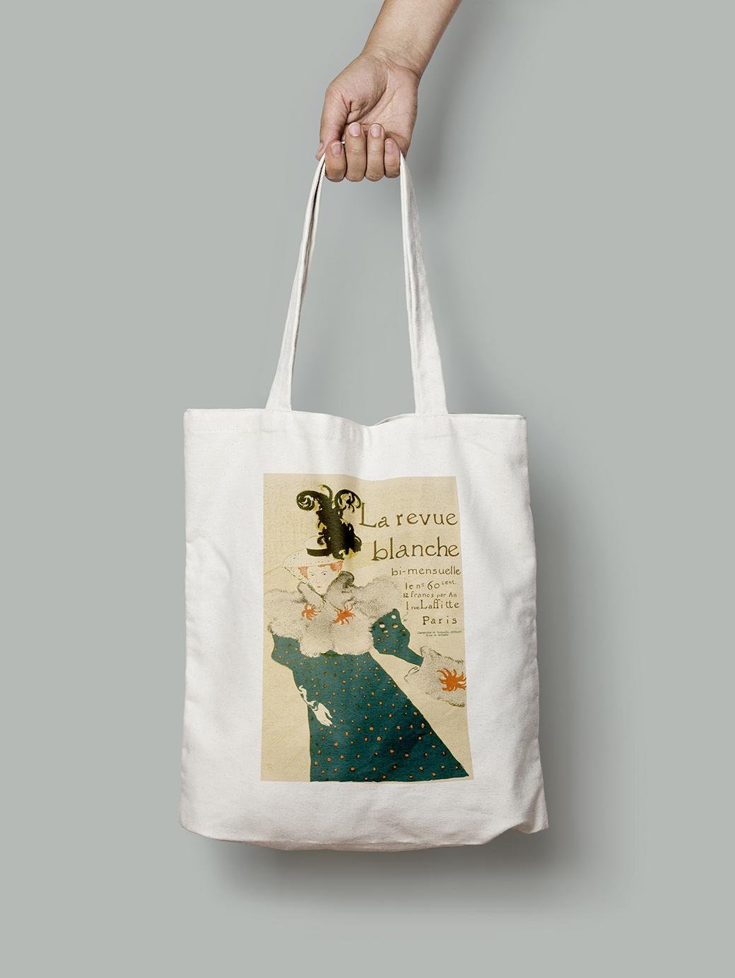 Эко-сумка Тулуз-Лотрек Белый обзор шопер (fa02095_Bag)