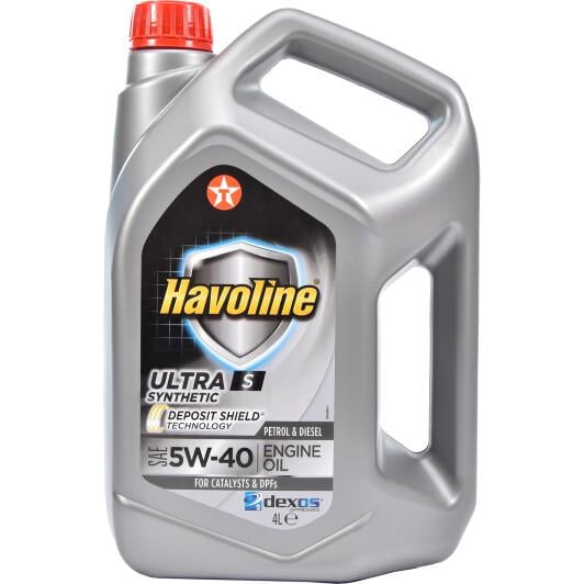 Масло моторное Texaco Havoline Ultra S 5W40 4 л (78239)