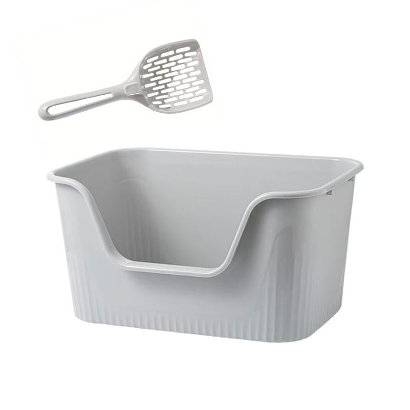 Лоток для котів Taotaopets 262207 з лопаткою 40 см Gray (28525466)