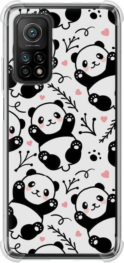 Чехол на Xiaomi Mi 10T Pro Панды (4318sp-2679-42517)