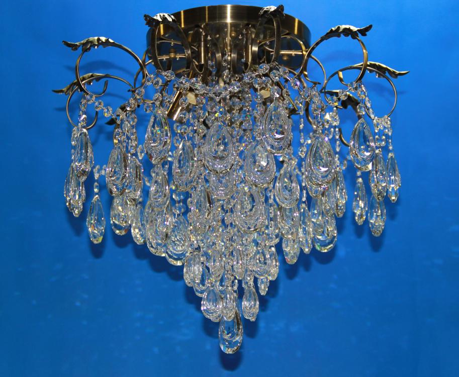 Хрустальная люстра L78230/560/5 AB Бронза/Белый (AN000782)