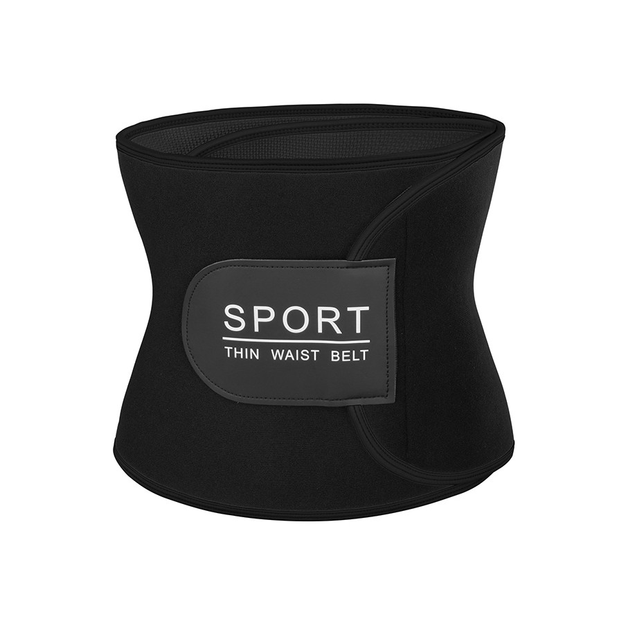 Пояс корсет утягивающий для похудения с эффектом сауны унисекс Черный (0270)